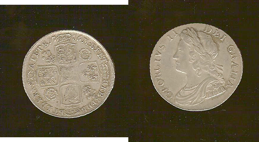 ROYAUME-UNI Shilling Georges 2em 1736/5 TTB